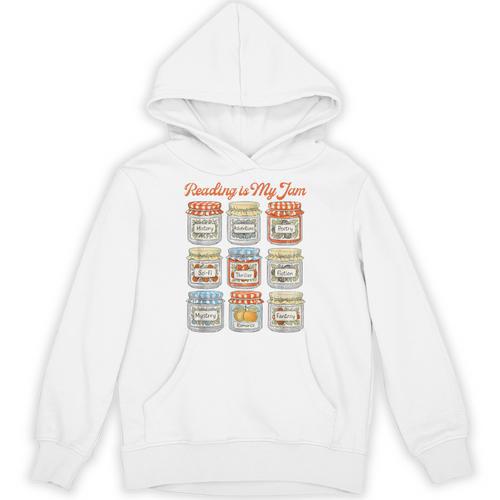 Reading Is My Jam Book Lover Fantasy Reader Unisex Hoodie - Bookorys