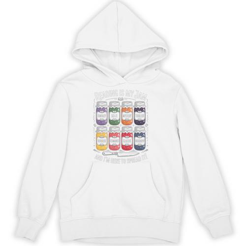 Reading Is My Jam Book Lover Pun Librarian Bookworm Premium Tri-Blend Unisex Hoodie - Bookorys DE