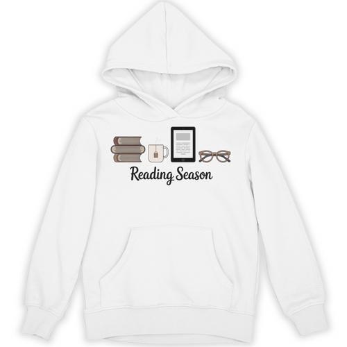 Reading Season Book Lover Librarian Cozy Bookworm Unisex Hoodie - Bookorys