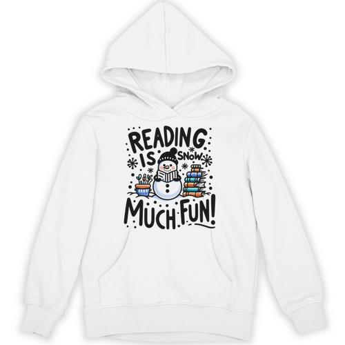 Reading Is Snow Much Fun Winter Bookworm Loves Reading Book Unisex Hoodie - Bookorys