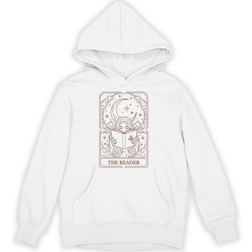 Reading Squad Book Lover Bookish The Reader Tarot Card Unisex Hoodie - Bookorys CA