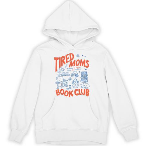 Retro Tired Moms Book Club Women Bookish Unisex Hoodie - Bookorys UK