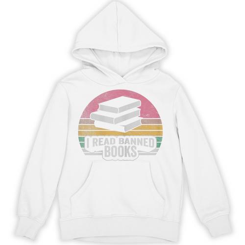 Retro Vintage Banned Books Shirt I Read Banned Books Unisex Hoodie - Bookorys