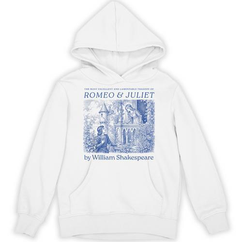 Romeo Juliet Shakespeare Hamlet Book Lover Bookworm Cute Unisex Hoodie - Bookorys