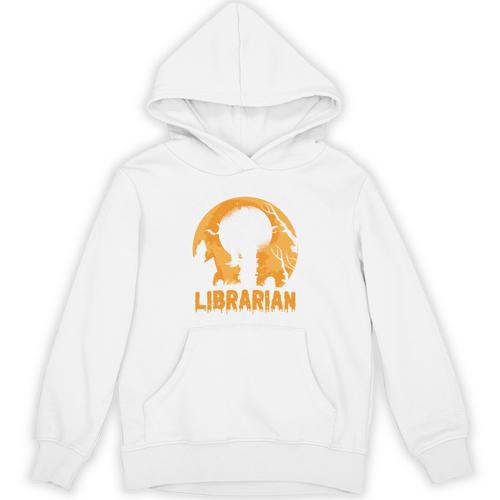 This Is My Scary Librarian Halloween Book Lover Scary Reader Unisex Hoodie - Bookorys