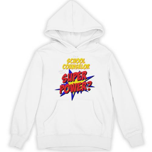 School Counselor Teacher Superhero Superpower Comic Book Premium Tri-Blend Unisex Hoodie - Bookorys
