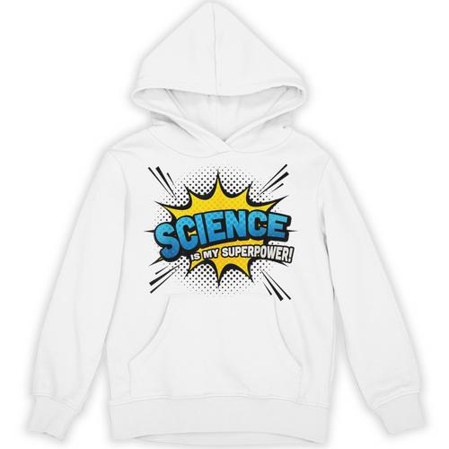 Science Is My Superpower Comic Book Style Unisex Hoodie - Bookorys DE