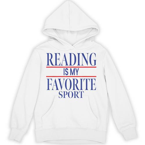 Simple Sarcastic Reading Is My Favorite Sport Book Lover Unisex Hoodie - Bookorys DE