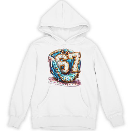 Six Seven Baseball Lifestyle 67 Meme Gen Alpha Slang Premium Tri-Blend Unisex Hoodie - Sportilla