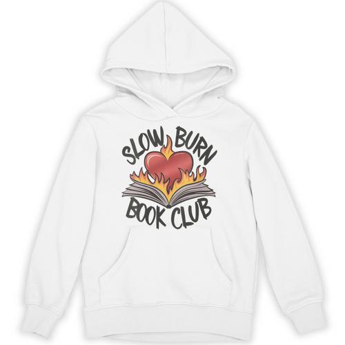 Slow Burn Book Club Romantasy Trope Smut Dark Romance Reader Unisex Hoodie - Bookorys