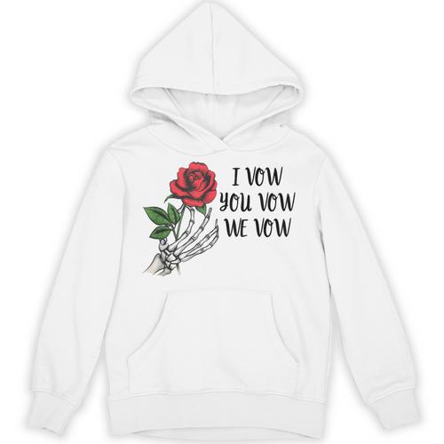 Smutty Book ShirtI Vow You Vow We Vow Merch Dark Romance Unisex Hoodie - Bookorys