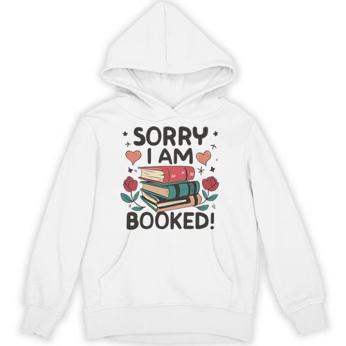 Sorry i Am Booked Book Lover Premium Tri-Blend Unisex Hoodie - Bookorys CA