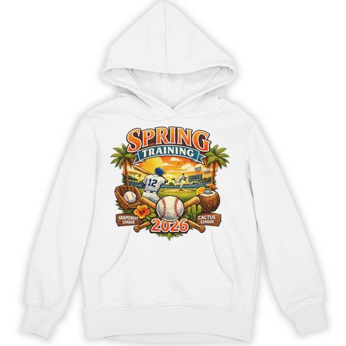 Spring Training 2026 Baseball Vintage Sunset Premium Tri-Blend Unisex Hoodie - Sportilla