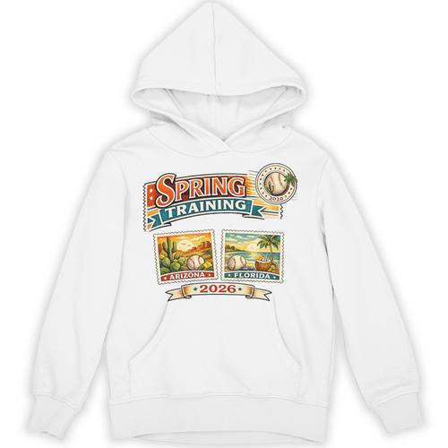 Spring Training 2026 Retro Postcard Baseball Premium Tri-Blend Unisex Hoodie - Sportilla