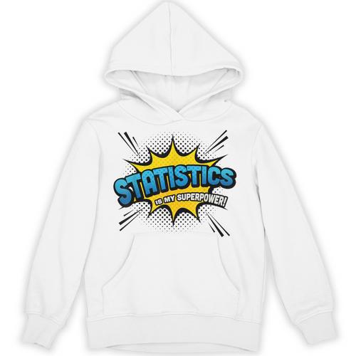 Statistics Is My Superpower Comic Book Style Unisex Hoodie - Bookorys
