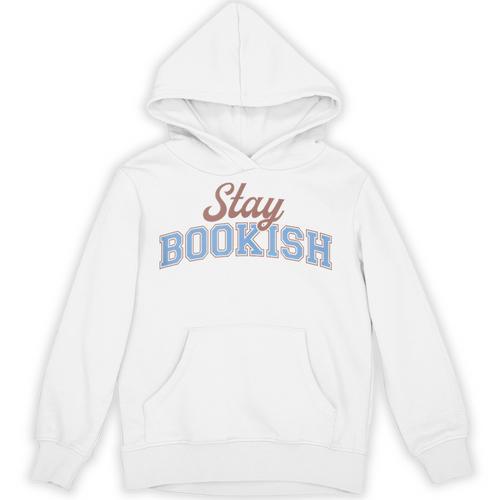 Stay Bookish Retro Varsity Librarian Book Reader Unisex Hoodie - Bookorys