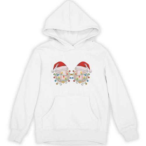 Stop Staring At My Balls Comedy Christmas Baseball Unisex Hoodie - Sportilla