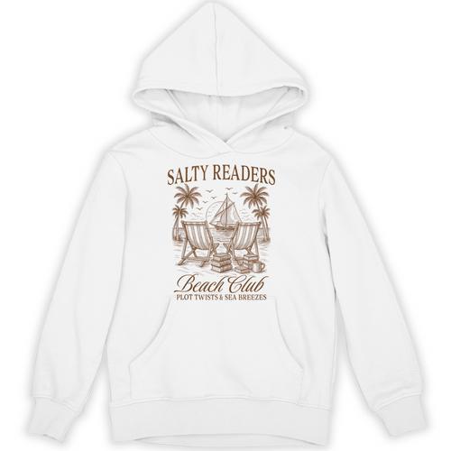 Summer Vibes Reading Book Lover Salty Readers Beach Club Unisex Hoodie - Bookorys