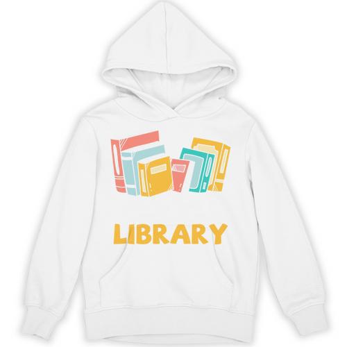 Support Your Local Library Vintage Book Lover Unisex Hoodie - Bookorys AU