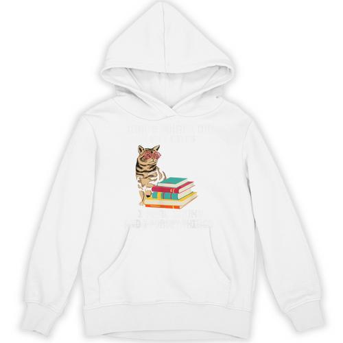 That's What I Do I Pet Cats I Read Books And I Forget Things Unisex Hoodie - Bookorys AU