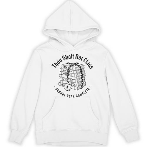 Thou Shalt Not Class Non Shall Class Chained Books Art Premium Tri-Blend Unisex Hoodie - Bookorys AU