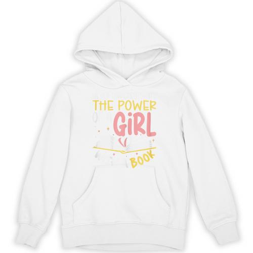 Never Underestimate Bookworm Girl Book Reader Reading Unisex Hoodie - Bookorys CA