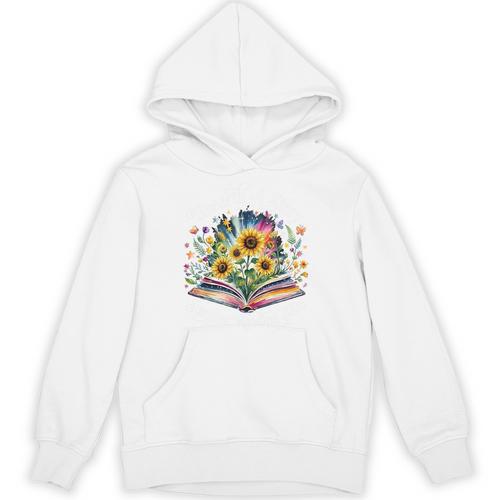 Unearth A Story Summer Reading 2026 Flower Butterfly Book Premium Tri-Blend Unisex Hoodie - Bookorys CA