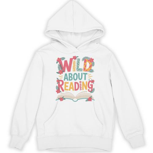Wild About Reading Book Reading Library Writer Premium Tri-Blend Unisex Hoodie - Bookorys AU