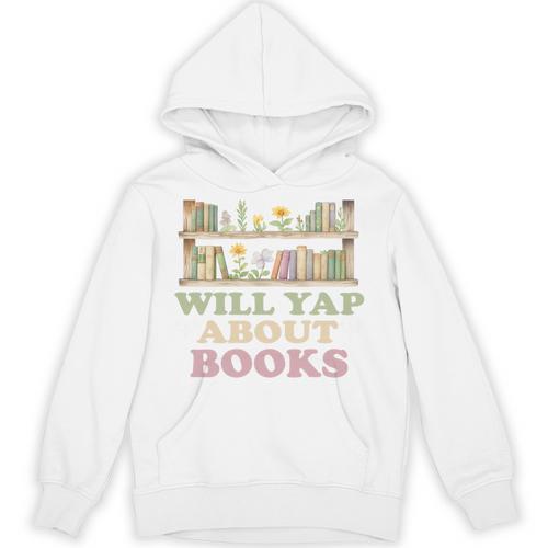 Will Yap About Books Reader Book Nerd Book Reading Lover Premium Tri-Blend Unisex Hoodie - Bookorys AU