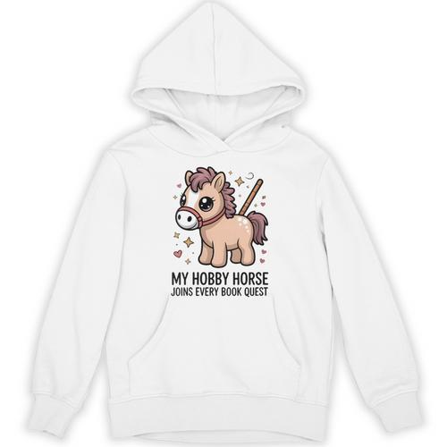 Women's My Hobby Horse Joins Every Book Quest Reading Lover Unisex Hoodie - Bookorys CA