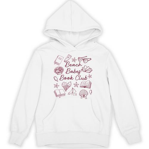 Women's Reading Book Lover Bookish Summer Beach Babes Book Club Unisex Hoodie - Bookorys
