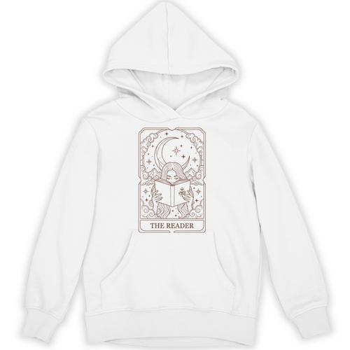 Women's Reading Squad Book Lover Bookish The Reader Tarot Card Unisex Hoodie - Bookorys CA