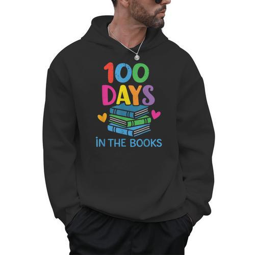 100 Days In The Books School Celebration Men Hoodie - Bookorys UK
