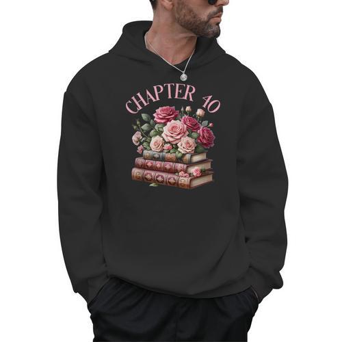40th Birthday Chapter 40 Birthday Shirt Women Book Lover Men Hoodie - Bookorys DE