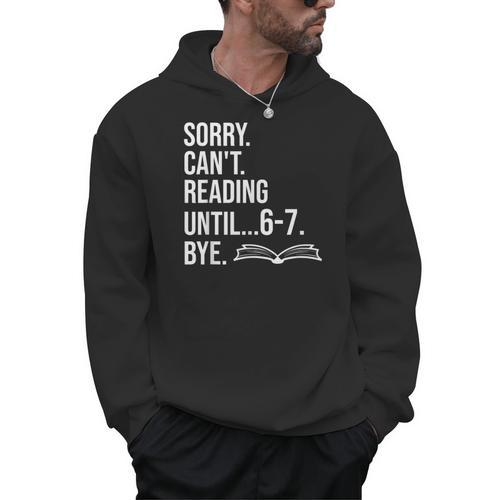 6 7 English Teacher 6-7 Sorry Cant Reading 67 Book Six Seven Men Hoodie - Bookorys UK