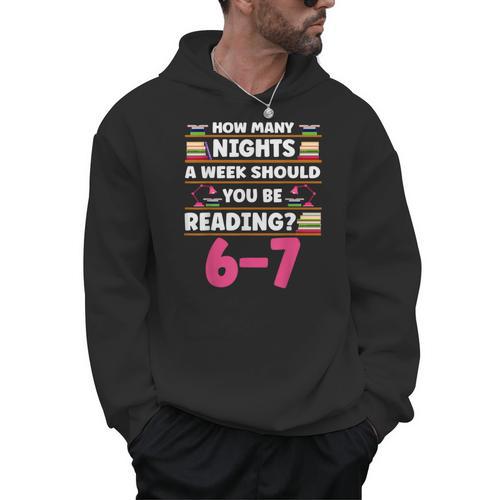 6 7 Meme Book Lover Teachers Bookish Men Women Kids Men Hoodie - Bookorys AU