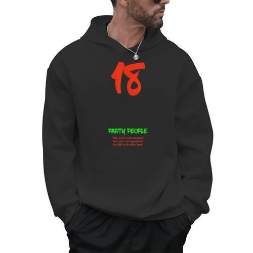 8th Birthday 18 Years Party People Guest List Guest Book Men Hoodie - Bookorys