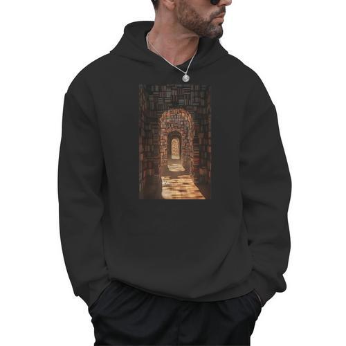 Aesthetics Books Cottagecore Bookshelf Bookworm Book Lover Men Hoodie - Bookorys DE