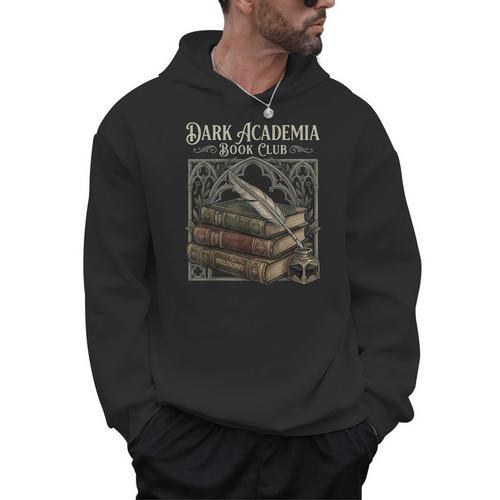 Apparel Dark Academia Book Club Aesthetic Reader Men Hoodie - Bookorys