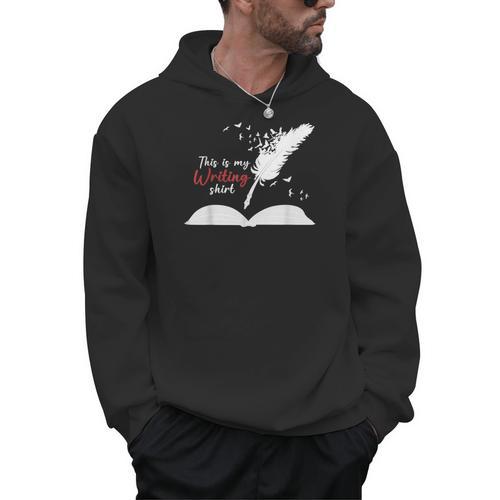 Author This Is My Writing Shirt Writing Pen Books Writers Men Hoodie - Bookorys