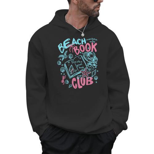 Beach Book Club Seashell Starfish Summer Vacation Hawaii Men Hoodie - Bookorys