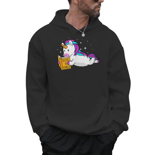 Believe In Yourself Book Lover Reading Bookworm Reader Men Hoodie - Bookorys CA
