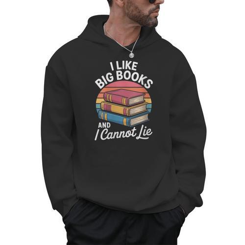 I Like Big Books Cannot Lie Librarian Reading Teacher Men Hoodie - Bookorys