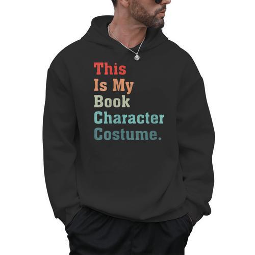 This Is My Book Character Costume For Book Lovers Vintage Men Hoodie - Bookorys