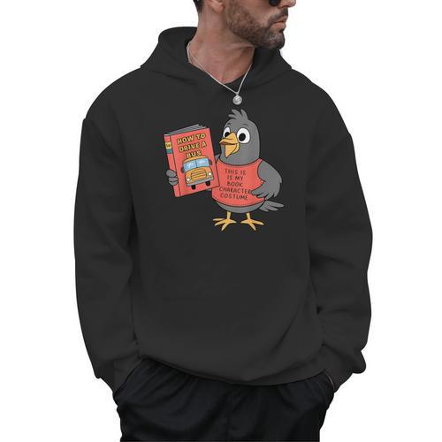 This Is My Book Character Costume- Pigeon Kids Reading Men Hoodie - Bookorys