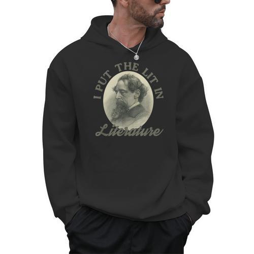 Book Club I Put The Lit In Literature Charles Dickens Men Hoodie - Bookorys