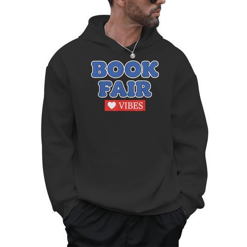 Book Fair Vibes Kids Retro Book Fair Book Lover Men Hoodie - Bookorys