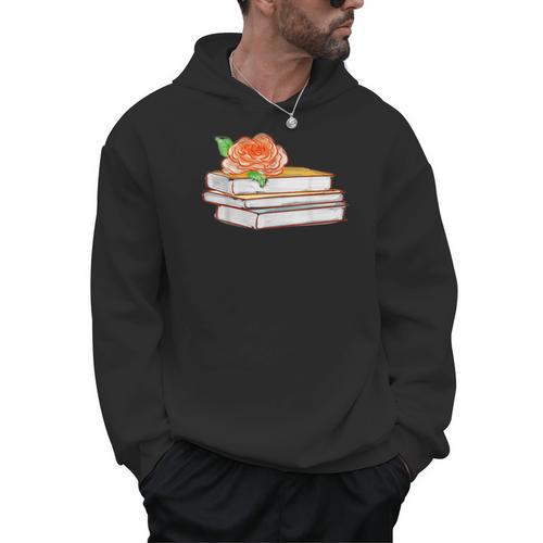Book Flower Men Hoodie - Bookorys
