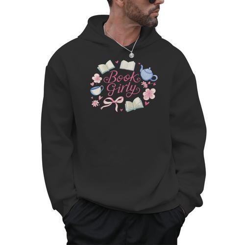 Book Girly Aesthetic For Coquette Book Lover And Reader Men Hoodie - Bookorys DE