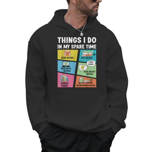 Book Lover Men Women Boys Girls Kids Reading Men Hoodie - Bookorys DE